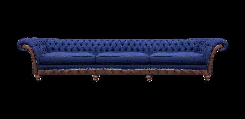 Chesterfield Luxe Driezitsbank Moderne Bank Stoffen Banken Meubels