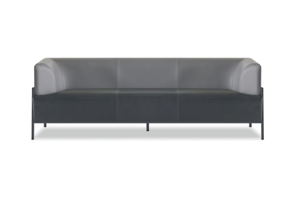 Exclusieve universele zithoeken 4-delig leer zwart modern designer