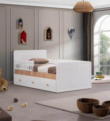 Bedframe kinderbed bed kinderkamer kinderkamermöbel witte