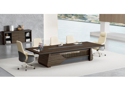 Bruine vergadertafel Designer vergadertafel studeerkamer meubels