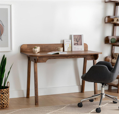 Bruine houten tafel Luxe bureaus Designer houten bijzettafels