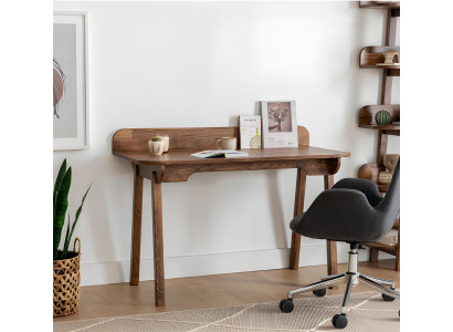 Bruine houten tafel Luxe bureaus Designer houten bijzettafels