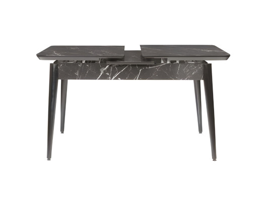 Elegante grijze eettafel designer luxe tafelblad moderne meubels