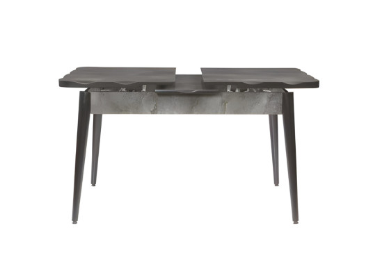 Donkergrijze eettafel uittrekbare tafel design keukentafels