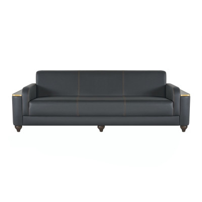 Werkruimte Sofa's Modern Design Woonkamer Set 4-delig Zwart Effen