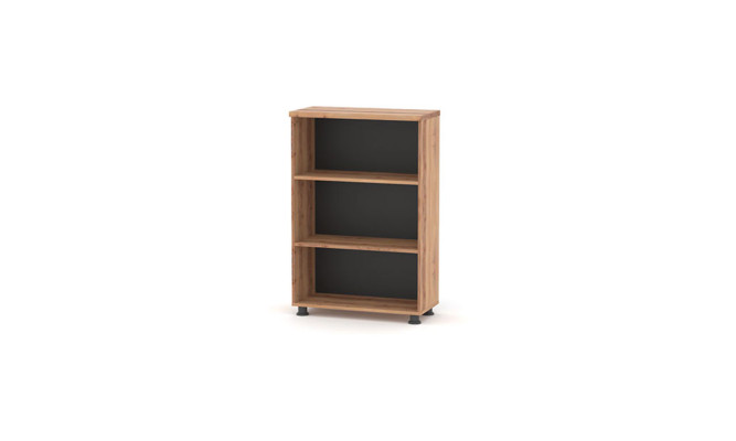 Archiefkast Legplank Zwart Bruin Tweekleurig Kantoor Modern