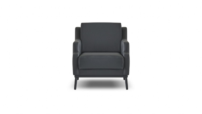 Werkkamer-set 3-delig 3-zits fauteuil salontafel modern donkergrijs