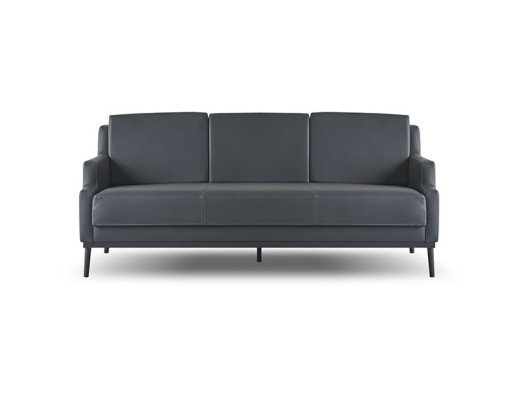 Arbeidskamer-set 3-delig 3-zitter met 2x fauteuil donkergrijs modern design