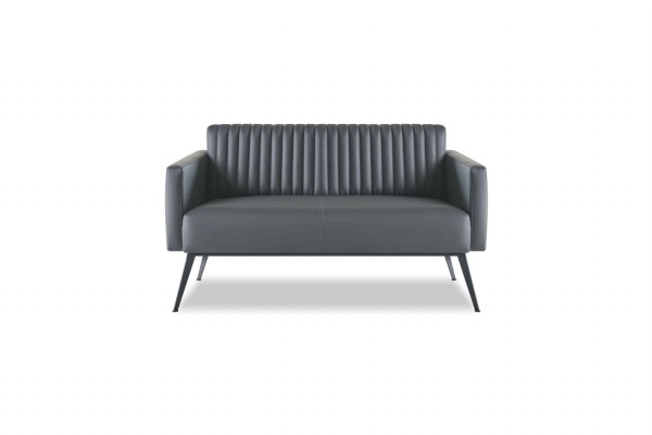 Werkplekset 5-delig 2x 2-zitsbank 2x fauteuil salontafel zwart bruin