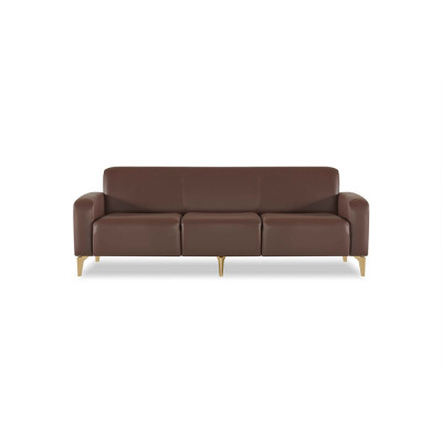 Exclusieve bruine studeerkamermöbel Designer salontafel fauteuil 2x sofa's