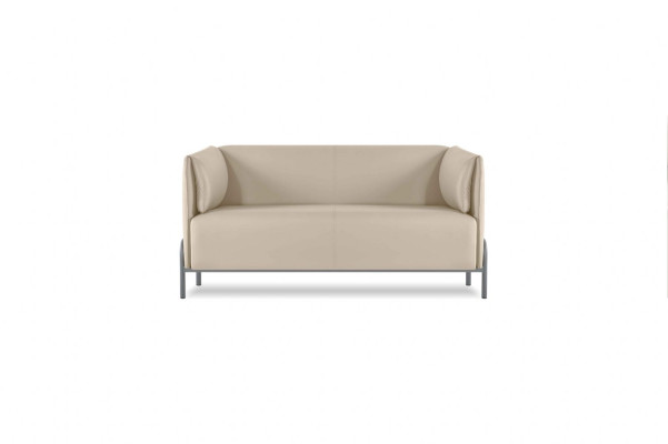 Werkplek-set 4-delig Beige 2x 2-zits 2x Fauteuils Effen Woonkamer