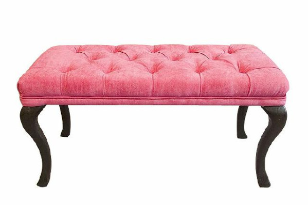 Chaise Longue Chesterfield Ligstoel Zitkruk Leer Textiel 50x50x45 /120x40x45