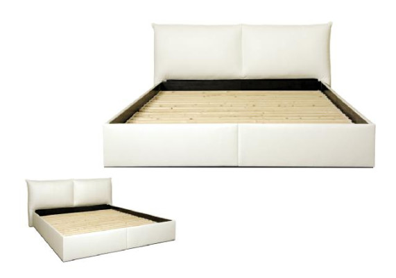 Bed Bedden Tweepersoonsbed Hotel Gestoffeerd bed XXL Wandbekleding Bed XXL Huwelijksbed Nieuw