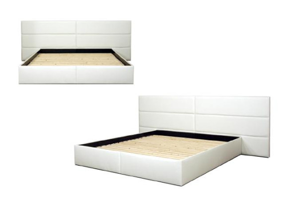 Bed Bedden Tweepersoonsbed Hotel Gestoffeerd bed XXL Wandbekleding Bed XXL Huwelijksbed Nieuw