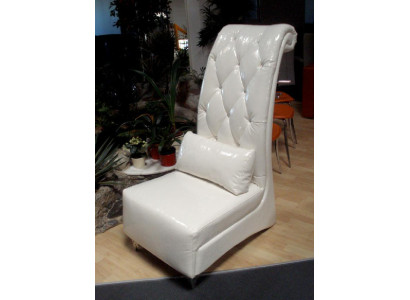 Ontwerp fauteuil stoel club VIP troon loungebank bank met kristallen kussens nieuw