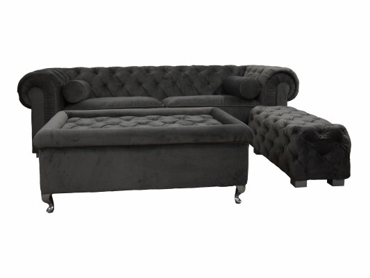 Chesterfield Bank 3 ZITTER Bekleding Designer Banken Sofa's Set SL Bank 19
