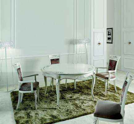 Italiaanse meubels Eettafel Hout Luxe Tafel Ontwerp Tafels Eetkamer 140x79cm