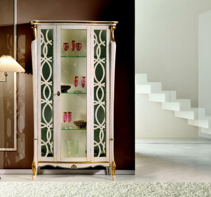 Klassieke meubels Houten design Vitrine Stijlrek Kast Kasten Italiaanse meubels Nieuw