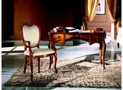 Houten meubels luxe kantoor 2-delige set bureau stoel Italiaanse luxe