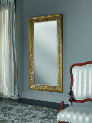 Spiegel Wandspiegel Barok Rococo Gang Woonkamer Bad Hout Glas Design SP 6420