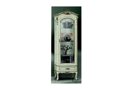 Klassieke luxe meubels wit hout vitrine chique vitrinekast Italiaanse meubels nieuw
