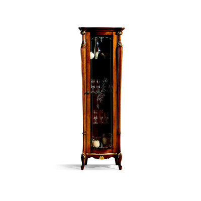 Elegante Design Glasvitrine Houten Klassieke Stijl Barok Vitrines Italiaanse Meubels Nieuw