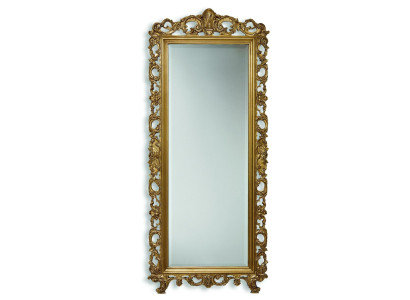 Klassieke grote spiegel wandspiegel luxe hangspiegel hout goud garderobe SP6480