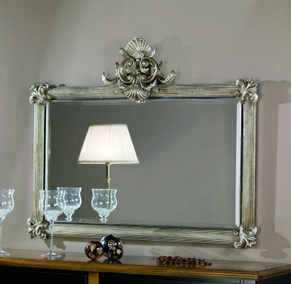 Klassieke grote spiegel wandspiegel met houten frame hangspiegel SP6570 barok.