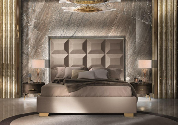 Ontwerp modern luxe slaapkamer nachtkastje bedden bed 3-delige slaapkamer set