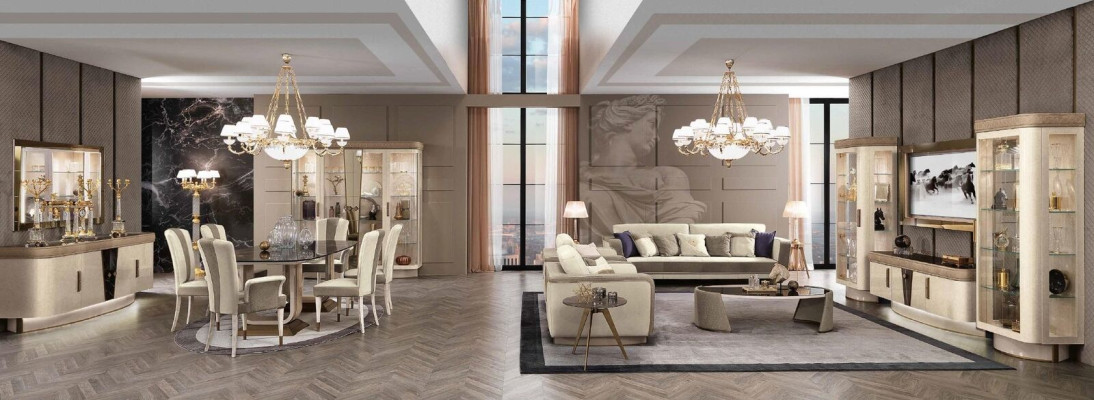 Eettafel Luxe Tafel Massief Meubel Hout uit Italië Eetkamer Tafels Inrichting