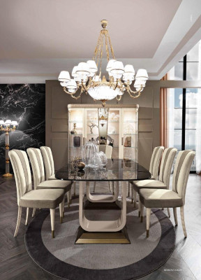 Eettafel Luxe Tafel Massief Meubel Hout uit Italië Eetkamer Tafels Inrichting