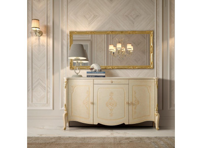 Kast met spiegel Houten dressoir Meubels Kast Slaapkamer Zwart Sideboard