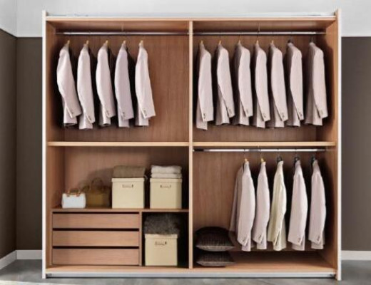 Kledingkast zweefdeurkasten houten kast slaapkamer garderobe meubels.