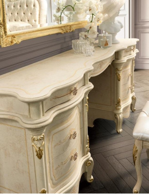 Vanity Mirror Console Design Furniture Luxury Lowboard Chest of Drawers Wood Set New