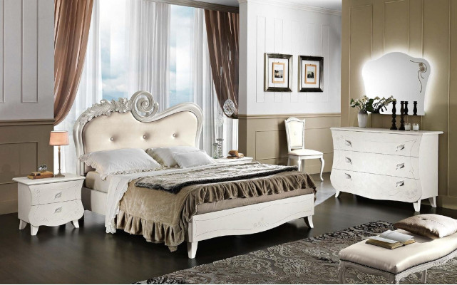 Bed Slaapkamer Ontwerp Bedden Houten Bedden Tweepersoonsbed Italiaanse Meubels Doppel