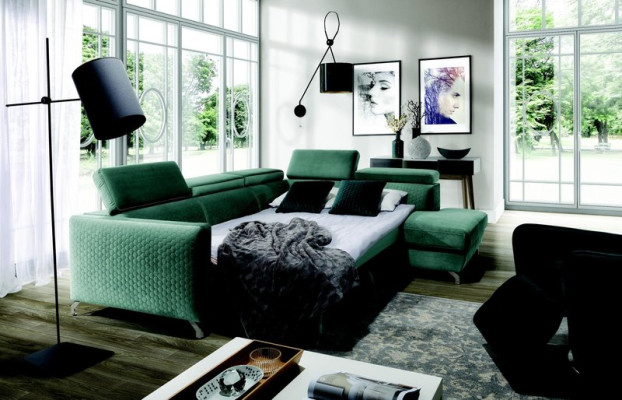 Moderne hoekbank bank stoffering set woonlandschap bank hoek zitplaats nieuw