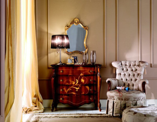 Italiaanse meubels ontwerpen dressoir kast Bruin luxueuze houten meubels Barok.