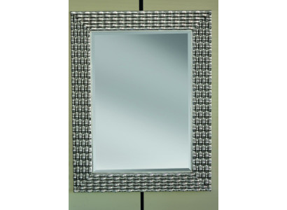 Klassieke wandspiegel houten spiegel meubels barok glazen frame wand zilver 82x108