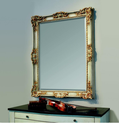 Spiegel Wandspiegel Designer Hal Dielen Woonkamer Bad Hout Design 88x118 Barok