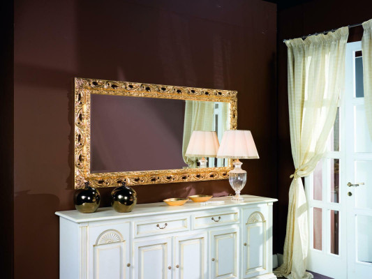 Wandspiegel frame Goud Glas Woonkamer 96x186 Spiegel Woonkamer Meubels Hangen