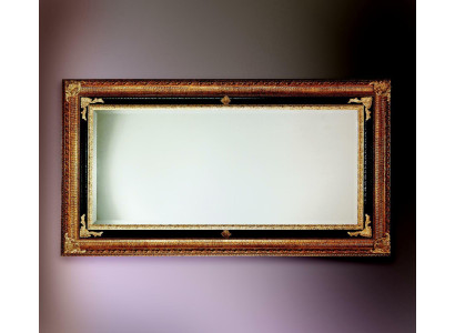 Klassieke wandspiegel houten frame spiegel meubelen 107x197 glazen frame wand goud
