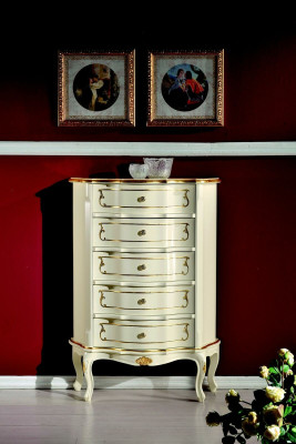 Italiaanse meubels luxe stijl barok wit kast dressoir designmeubelen