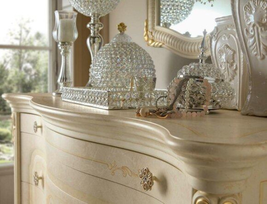 Ladekast Kast Laden Luxe Kast Plank Console Meubels Houten Kast Italië Nieuw