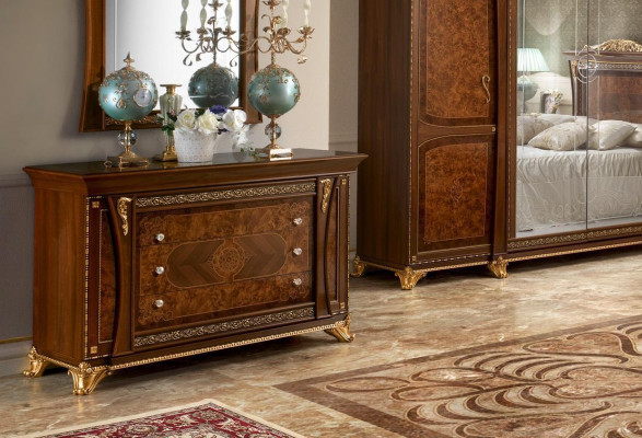 Kast Kasten Massief Ladenkast Woonkamer Ladenkast Lades Hout Dressoir