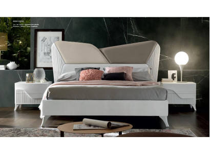 Bed bedlade tweepersoonsbed bedframe bed dubbel bedframe hout hotel nieuw