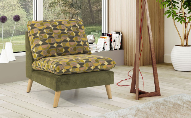 Ontwerp Relax Club Fauteuil Lounge Bank 1-Zits TV Stoel Bekleding Stof