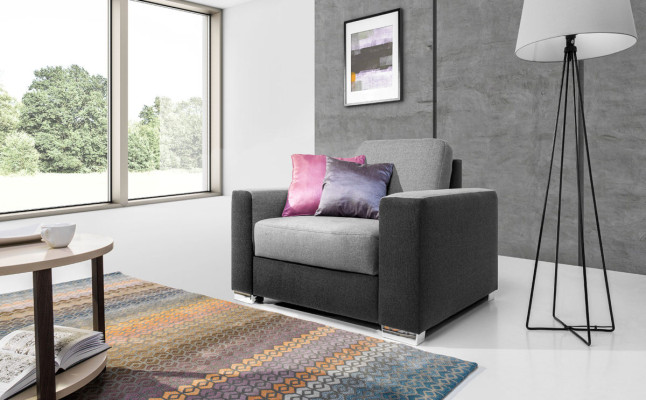 Ontwerp Relax Club Fauteuil Loungestoel Tv-bekledde Bank Stof 1-Zits Bank