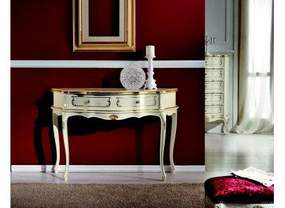 Ontwerp meubels stijl barok luxe wandtafel wit hout Italiaanse tafels tafel