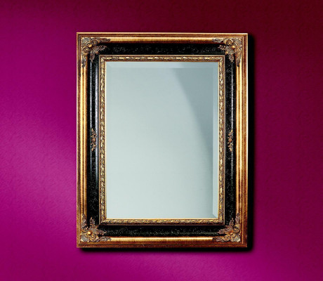 Klassieke designer spiegel wandspiegel barok rococo 96x133cm houten frame nieuw