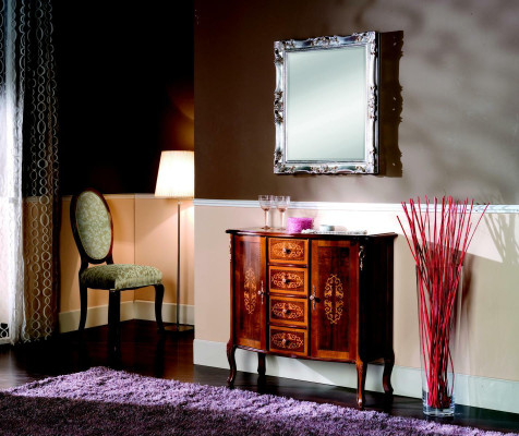 Italiaanse stijl meubels Luxe consoletafels RTV Bruine commode Barok Antieke stijl Nieuw